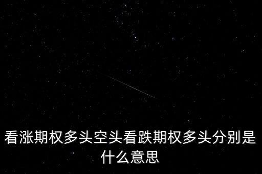 看跌期權(quán)是什么意思，看漲期權(quán)多頭空頭看跌期權(quán)多頭分別是什么意思
