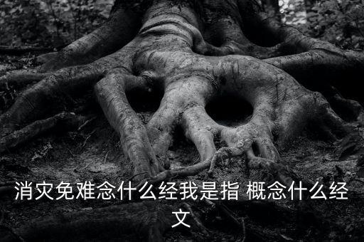 什么經(jīng)文免災，消災免難念什么經(jīng)我是指 概念什么經(jīng)文