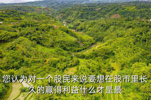 什么才是股票中最重要的技術，您認為對一個股民來說要想在股市里長久的贏得利益什么才是最