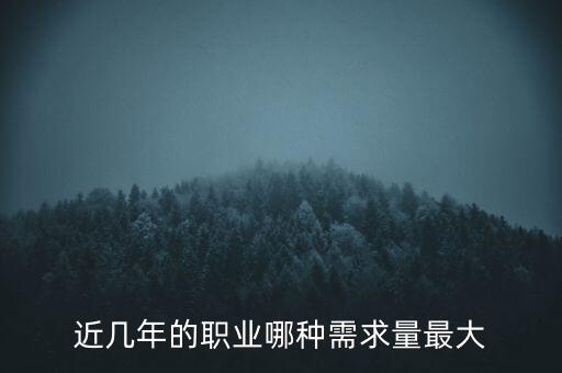 2016什么需求最大，目前什么職業(yè)需求量最大