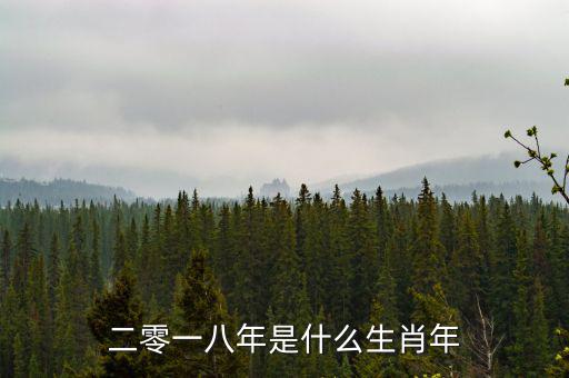 二零一八年是什么生肖年