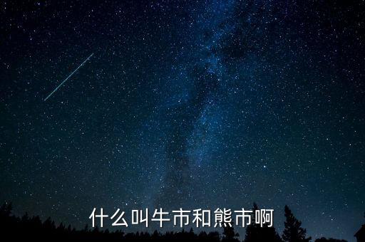 熊市和牛市是什么意思，什么叫牛市和熊市啊