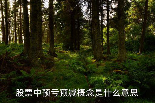預(yù)虧預(yù)減什么意思，股票中預(yù)虧預(yù)減概念是什么意思