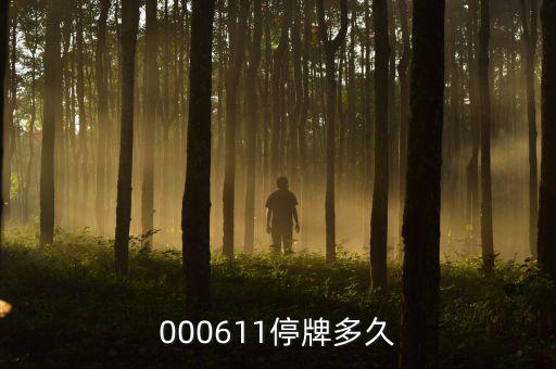 000611什么時(shí)候復(fù)牌，000611停牌多久