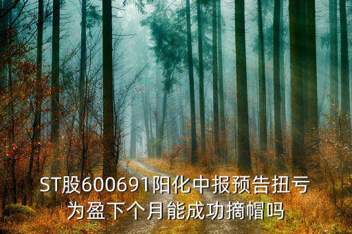 st陽(yáng)化什么時(shí)候能摘帽，ST船舶什么時(shí)候可以摘帽