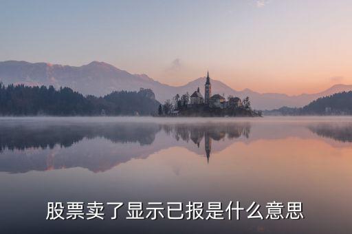股票已報(bào)是什么意思，買(mǎi)入股票已報(bào)是什么意思