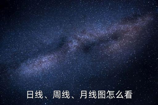 日線、周線、月線圖怎么看