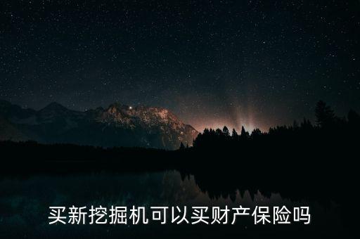 買新挖掘機(jī)可以買財產(chǎn)保險嗎