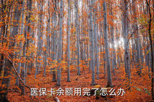  醫(yī)?？ㄓ囝~用完了怎么辦