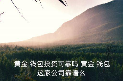 黃金 錢(qián)包投資可靠嗎 黃金 錢(qián)包這家公司靠譜么