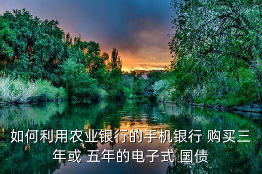 如何利用農(nóng)業(yè)銀行的手機(jī)銀行 購(gòu)買(mǎi)三年或 五年的電子式 國(guó)債