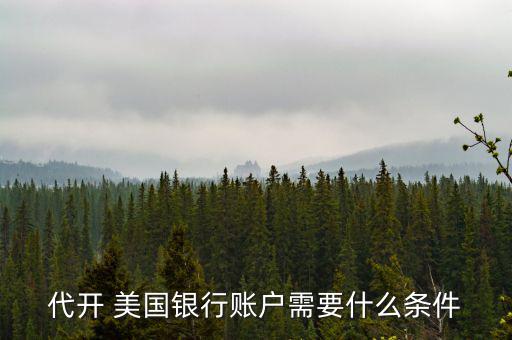 美國銀行怎么經(jīng)營,開通美國銀行賬號有何要求?