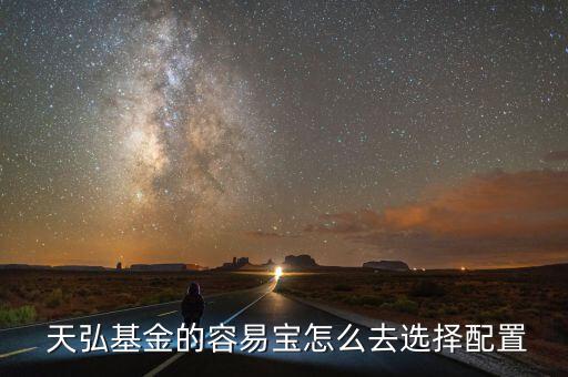  天弘基金的容易寶怎么去選擇配置