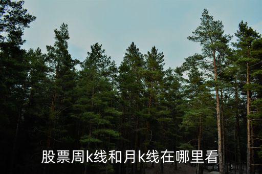 股票周k線和月k線在哪里看