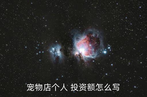 投資規(guī)模怎么寫,寵物店投資建筑規(guī)?？商顚懡ㄖ偨痤~