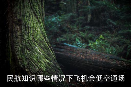 什么是低空航線，哪些情況下飛機會低空通場