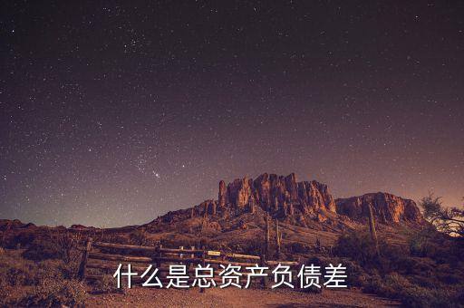 總資產(chǎn)負(fù)債差是什么數(shù)據(jù)，什么是總資產(chǎn)負(fù)債差