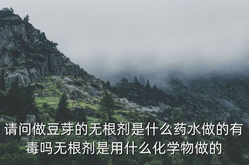 請問做豆芽的無根劑是什么藥水做的有毒嗎無根劑是用什么化學(xué)物做的
