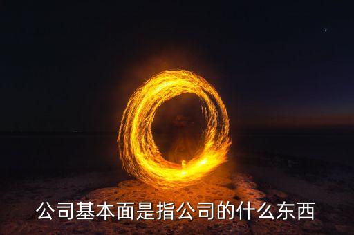 公司基本面是指公司的什么東西