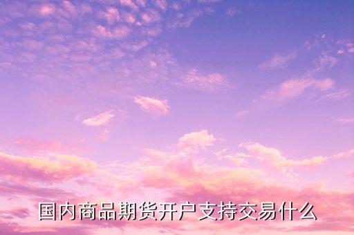國(guó)內(nèi)商品期貨開(kāi)戶支持交易什么