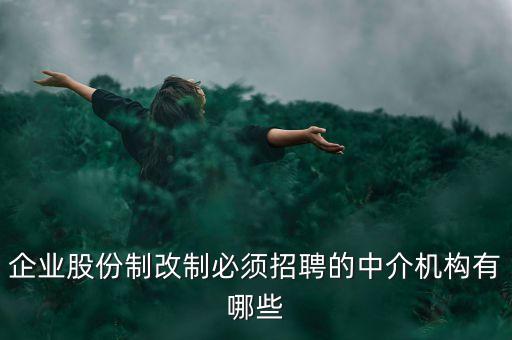什么樣的重組需要中介選聘，企業(yè)股份制改制必須招聘的中介機(jī)構(gòu)有哪些