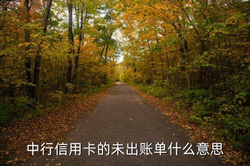 信用卡未出帳什么意思，信用卡中未出賬單表示什么