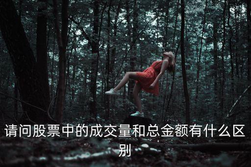 請(qǐng)問股票中的成交量和總金額有什么區(qū)別