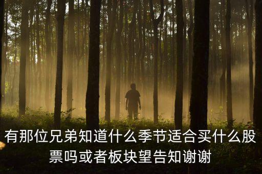 秋天什么股，秋季什么板塊股票好