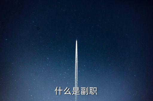 銀行副職是什么，什么是副職