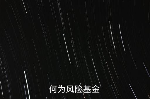 什么是風(fēng)險投資基金，何為風(fēng)險基金