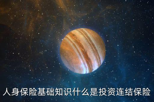 人身保險基礎知識什么是投資連結保險