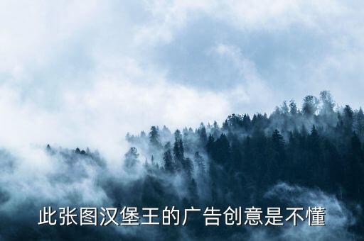 為什么漢堡王的廣告用老鼠，此張圖漢堡王的廣告創(chuàng)意是不懂