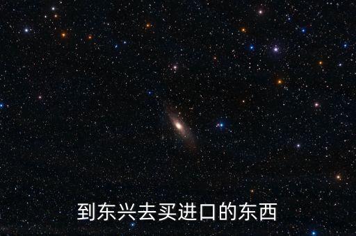 到東興去買進(jìn)口的東西