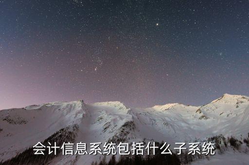 會計報表子系統(tǒng)包括什么，會計信息系統(tǒng)包括什么子系統(tǒng)