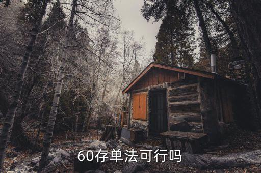 什么是60存單法，60單存款法
