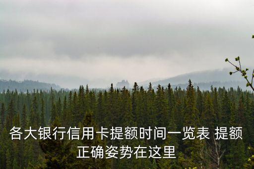 信用卡提額度什么時間最好提，申請信用卡提額的最佳時機是什么時候