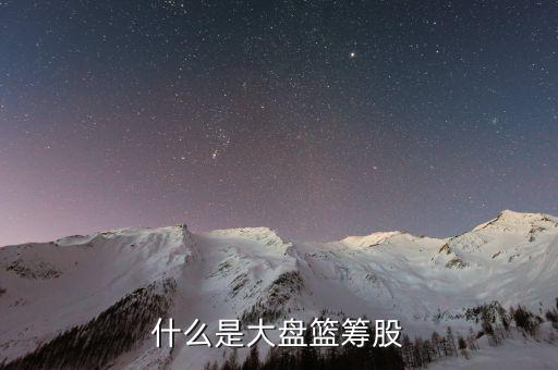 什么是大盤籃籌股