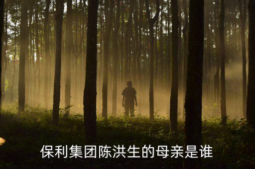 陳洪生為什么被免職，保利集團(tuán)陳洪生的母親是誰(shuí)
