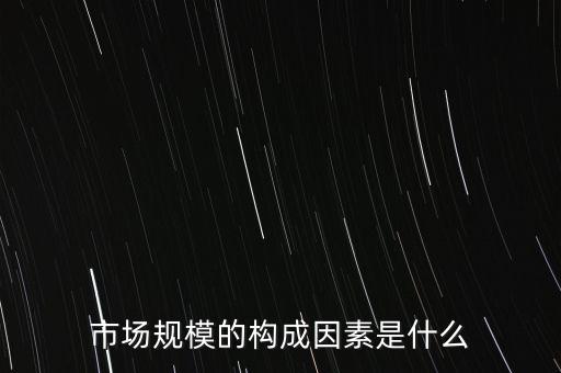 什么是市場(chǎng)因素，市場(chǎng)包括哪些因素