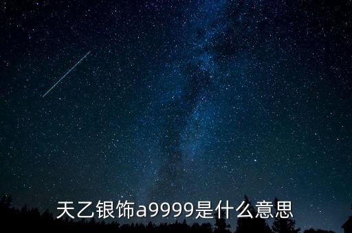 a9999是什么銀，銀手鐲標(biāo) A999千足銀是什么意思