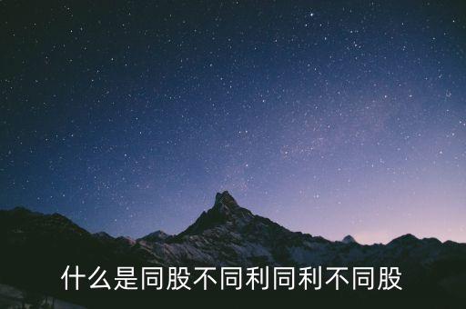 同利b是什么股票，b 股什么股票