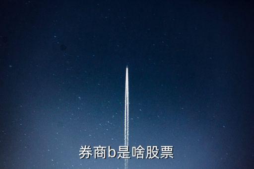 證券b股票是什么，券商b是啥股票
