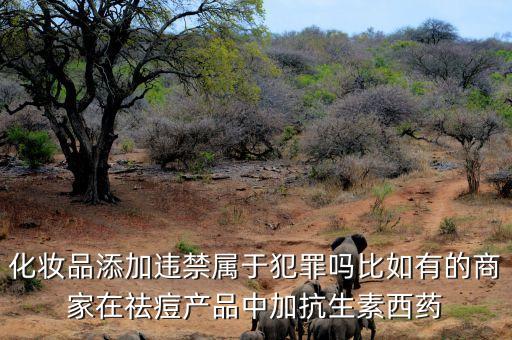 化妝品添加違禁屬于犯罪嗎比如有的商家在祛痘產(chǎn)品中加抗生素西藥