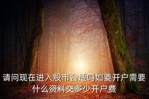 請問現(xiàn)在進入股市合適嗎如要開戶需要什么資料交多少開戶費