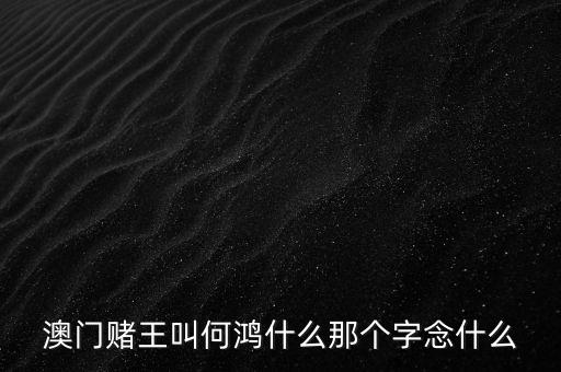 澳門賭王叫何鴻什么那個(gè)字念什么
