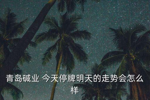 青島堿業(yè)為什么停牌，青島堿業(yè)停牌復(fù)牌后走勢能好嗎謝謝