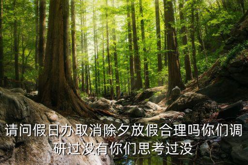 請(qǐng)問(wèn)假日辦取消除夕放假合理嗎你們調(diào)研過(guò)沒(méi)有你們思考過(guò)沒(méi)