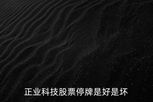 正業(yè)科技為什么停牌，正業(yè)科技股票為什么停盤