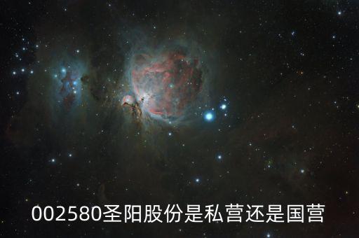 圣陽股份什么時候上市的，002580圣陽股份是私營還是國營
