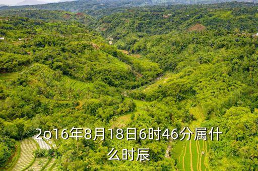 2o16年8月18日6時(shí)46分屬什么時(shí)辰